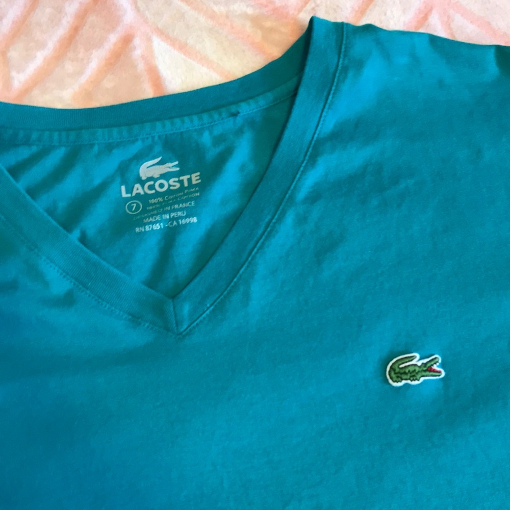 Men's Lacoste V-neck Tee